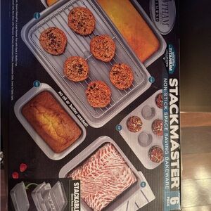 Gotham Steel Stackmaster Non-Stick Bakeware Set - Gray